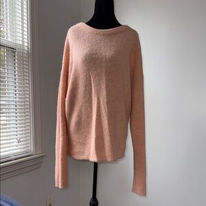 FRAME Soft Knit Blush Pink Sweater Women’s/ Cozy Lightweight Pullover/ Size S-M